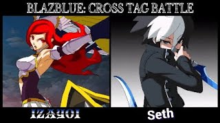 BlazBlue Cross Tag Battle BBTAG  Izayoi amp Seth Combo Video [upl. by Naillimixam286]