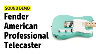 Fender American Professional Telecaster Sound Demo no talking [upl. by Idolem]