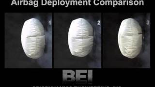 Airbag Deployment Comparison in Slow Motion [upl. by Ursulette]