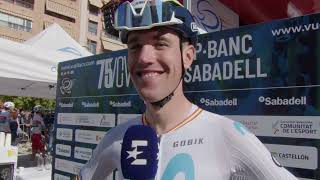 Oier Lazkano  Interview at the start  Stage 3  Volta a la Comunitat Valenciana 2024 [upl. by Ardnaiek962]