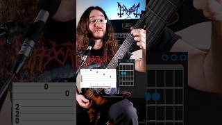 Mayhem  Freezing Moon metal guitar guitarlesson [upl. by Adaran]