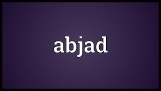 Abjad Meaning [upl. by Phelgen39]