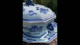 Chinese antique tureen with underplate 2099 amp 2100 [upl. by Eixirt]