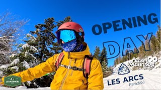 Skiing Les Arcs amp Peisey Vallandry  Opening Day 2023   Ski [upl. by Eelanej]