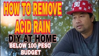 HOW TO REMOVE ACID RAIN IN YOUR CAR WINDOW I DIY I TRAVELTVLOG [upl. by Rj]