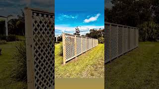 6’ tall lattice fence [upl. by Anayik]