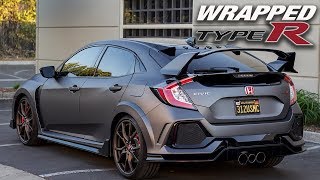 2017 HONDA Civic Type R  VINYL WRAP automotive [upl. by Nicko735]