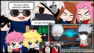 Jujutsu kaisen  time 7 react KAKASHI E GOJO RESPONDERAM AS PERGUNTAS DOS FÃS VOICE makers [upl. by Devy]