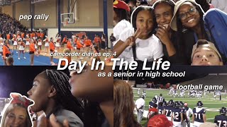 High School Day In the Life Vlog Friends Senior Pep Rally Football etc [upl. by Asecnarf284]