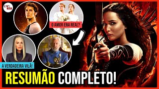 JOGOS VORAZES TODOS OS 4 FILMES EM 1 VÍDEO  A HISTÓRIA COMPLETA DE KATNISS EVERDEEN SNOW E PEETA [upl. by Piwowar455]