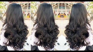 Perfect Long Layered Haircut Tutorial on Curly Hair How to cut Layers for Long Hair [upl. by Nirik]