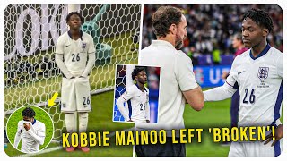 Kobbie Mainoo BROKEN Cameras Catch Mainoos Tearful Reaction Spain vs England [upl. by Lean]