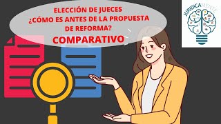 ELECCIÓN DE JUECES  ¿CÓMO ES ANTES DE LA PROPUESTA DE REFORMA  EXPOSICIÓN COMPARATIVA [upl. by Reivax]