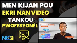 KÒMAN POU METE TEXTE ANIME OU EKRI NAN VIDEO ITILIZE CAPCUT travayvideo montagevideo capcutedit [upl. by Treacy]