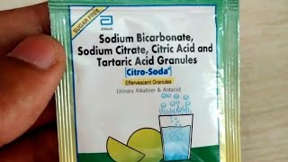 Citro Soda Granules Uses  अपच व अनेको पेट से जुड़े समस्याओं में खास  Sodium amp Tartaric Acid [upl. by Idnew]