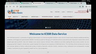 ICSSR Data Service  Free Data Access for Research Work amp Other Academic Writings [upl. by Htebasile]