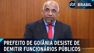 Prefeito de Goiânia volta atrás após exonerar funcionários públicos  SBT Brasil 081024 [upl. by Felicio]