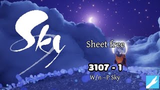 3107  1  Wn Sky Sheet Music  P Sky [upl. by Yand]