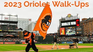 2023 Orioles Walk Up Songs [upl. by Jolee]