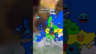 How safe is your country from floods europe map geography mapping edit flag history shorts [upl. by Anairo82]