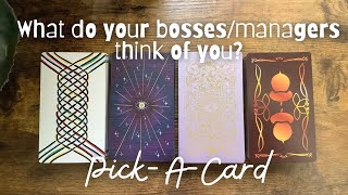 📈What do your managersbosses think of you📉☕️PickACard☕️Collab with capricornvenustarot [upl. by Chouest]