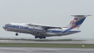 Ilyushin 76D Volga Dnepr take off cockpit view [upl. by Perretta]