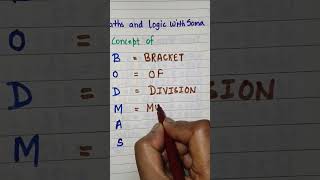 BODMASbodmas rulemaths mathtricks [upl. by Gael]