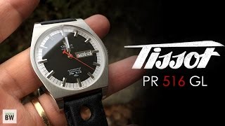 Tissot PR 516 GL Review  Cool Retro Inspired Sports Watch [upl. by Enegue]