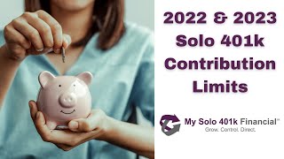 2023 Solo 401k Contribution Limits SelfEmployed 401k Selfdirected 401k Individual 401k [upl. by Seuqram]