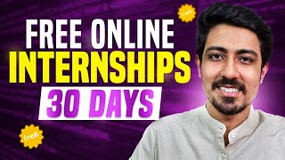 Dont miss this Free Online Internship for students 🎓➡️ Get certificate in 30 days [upl. by Latimore514]