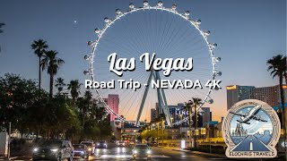 La Traversée du Strip de Las Vegas et une balade Nocturne au Cœur de la Ville du Jeu en 4K [upl. by Blaseio109]