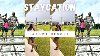 LAGOS LIVING  Is Lakowe golf resort worth the hype  2day staycation  boat cruise  Swimming [upl. by Noek]