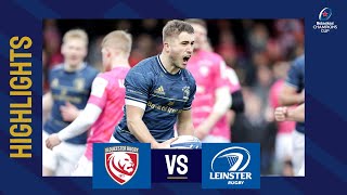 Highlights  Gloucester Rugby v Leinster Rugby Round 3│Heineken Champions Cup 202223 [upl. by Nnaitsirhc]