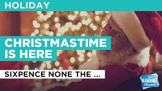 Christmastime Is Here in the Style of quotSixpence None the Richerquot karaoke with lyrics no lead vocal [upl. by Eicyal142]