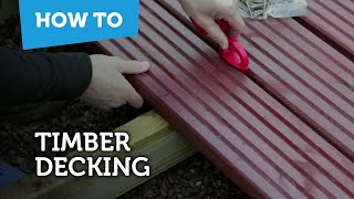 How To Build amp Lay Timber Decking [upl. by Cart]