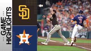 Padres vs Astros Game Highlights 91023  MLB Highlights [upl. by Enomis735]