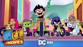 Time Cycles 🚲  Teen Titans GO To The Movies  dckids [upl. by Lebam]