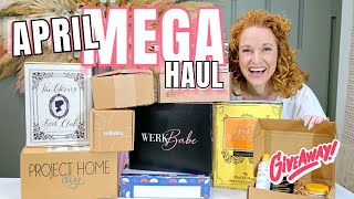 Monthly Subscription Boxes  April 2023  Mega Unboxing of Subscription Boxes [upl. by Nightingale]