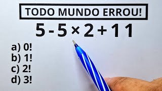 5 QUESTÕES DE MATEMÁTICA BÁSICA  Nível 1  ProfMarcelo [upl. by Eduj]