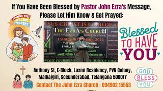 At the Feet of Jesus  Message by Ps John Ezra Garu [upl. by Millda]