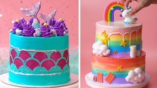 How To Make Cake For Your Coolest Family Members  Yummy Birthday Cake Hacks  So Yummy [upl. by Sotos226]