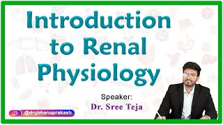 Introduction To Renal Physiology  Live Streaming [upl. by Gnuoy]