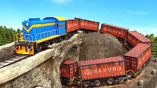 The Long Freight Trains cant Climb  Lego city train Video [upl. by Herv]