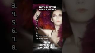 Top 10 Best Female Singers singer women top10 song [upl. by Atires891]