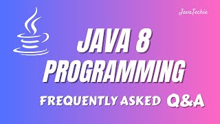 Java 8 🔥  Programming Interview FAQs  Stream API amp Functions  JavaTechie [upl. by Odlaw]