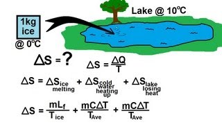 Physics 30 Entropy 3 of 5 Entropy and Heat Exchange Example 2 [upl. by Atel]