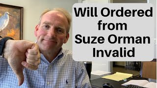 Deceased’s Suze Orman Will Invalid in Louisiana [upl. by Cocks]