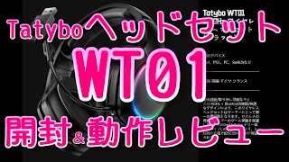 【レビュー】中華製ワイヤレスゲーミングヘッドセット TATYBO WT01 開封レビュー Amazon商品 [upl. by Selda817]