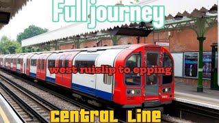 central line full journey west ruislip to epping 862024 [upl. by Sapienza]