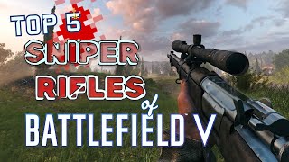 BATTLEFIELD V  Top 5 Sniper Rifles [upl. by Cressida800]